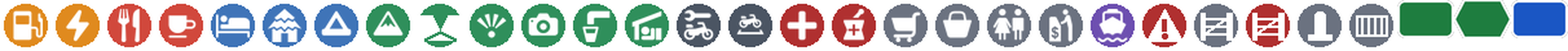 The 30 badges and shields of the sprite